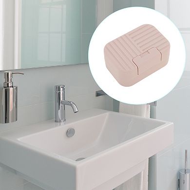 Stripes Soap Dish for Bathroom - Easy Installation and Drainage