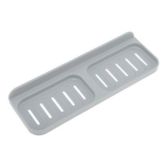 1 pc Double Row Soap Dish for Bathroom - Easy Installation and Drainage