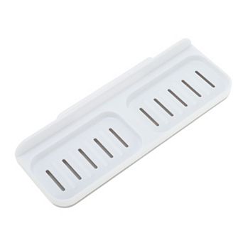 1 pc Double Row Soap Dish for Bathroom - Easy Installation and Drainage