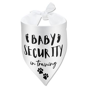 Baby Security in Training Dog Bandana, Pet Scarf Pregnancy Announcement Bandana, Dog Bandana