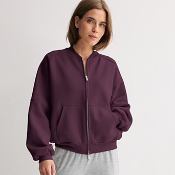 Women's FLX Embrace Fleece Bomber Full-Zip Jacket