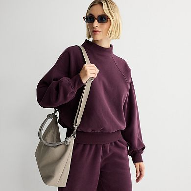 Women's FLX Embrace Fleece Oversized Mock Neck Pullover