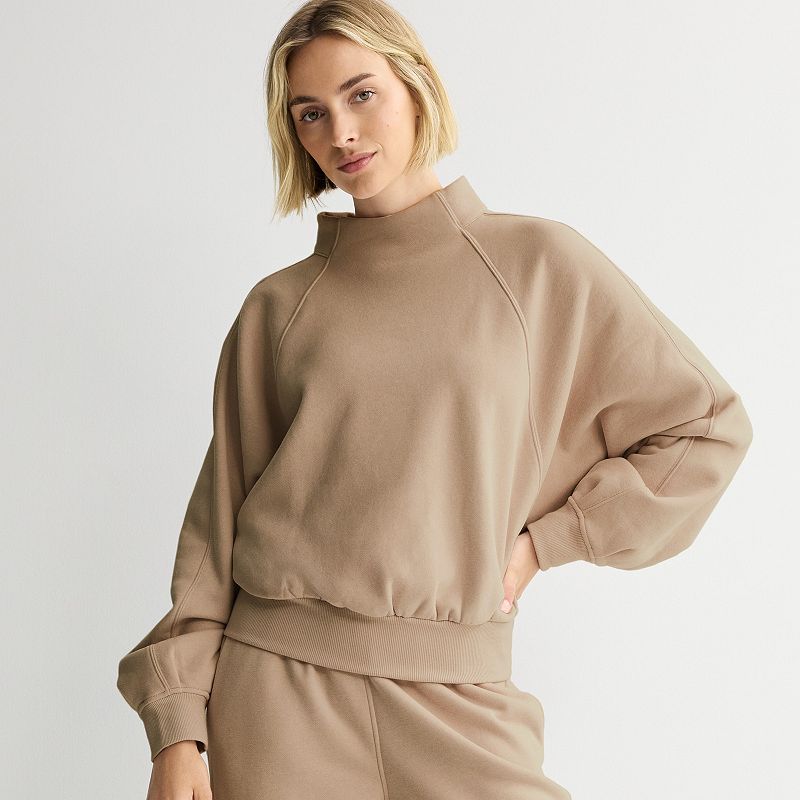 Women's FLX Embrace Fleece Oversized Mock Neck Pullover