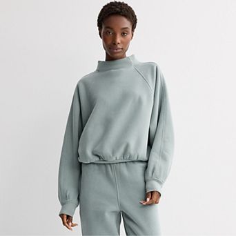 Women's FLX Embrace Fleece Oversized Mock Neck Pullover