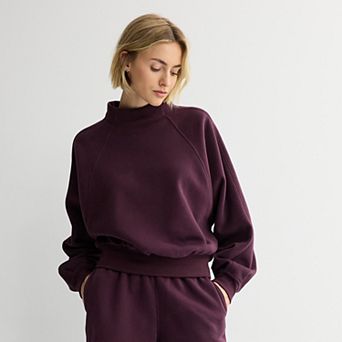 Women's FLX Embrace Fleece Oversized Mock Neck Pullover