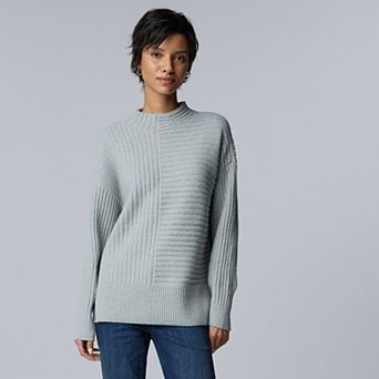Women's Simply Vera Vera Wang Alternating Rib Sweater