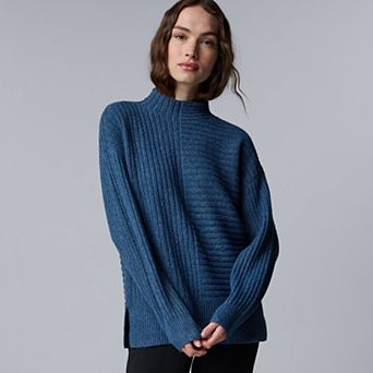 Women's Simply Vera Vera Wang Alternating Rib Sweater
