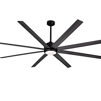 Moooni 84" Smart Ceiling Fan with Reversible Wood & 6 Blades, APP & Remote Control