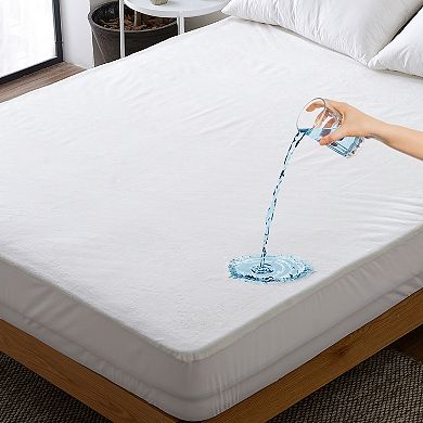 Cheer Collection Velvet Plush Waterproof Mattress Protector