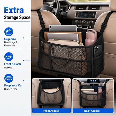 Car Net Pocket Handbag Holder Seat Side Storage
