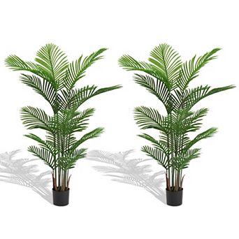 TOEMOA Artificial Tropical Palm Plant Set for Indoor and Outdoor Decor