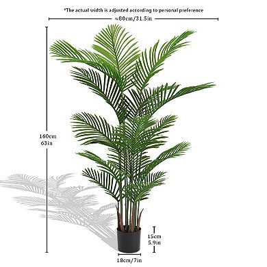 TOEMOA Artificial Tropical Palm Plant Set for Indoor and Outdoor Decor