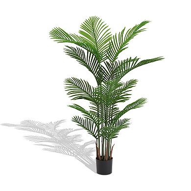 TOEMOA Artificial Tropical Palm Plant Set for Indoor and Outdoor Decor