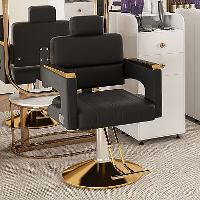 GOODSILO Professional Hydraulic Salon Chair with Swivel Base and Adjustable Height