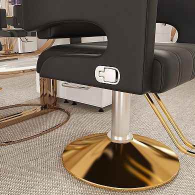 GOODSILO Professional Hydraulic Salon Chair with Swivel Base and Adjustable Height