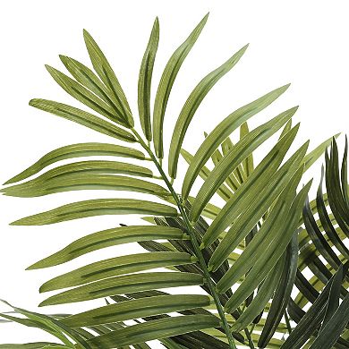 TOEMOA Tall Artificial Areca Palm Tree Indoor Faux Floor Plant Green Leaves