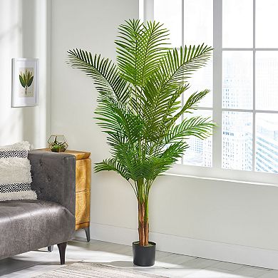 TOEMOA Artificial Palm Tree with Pre-Potted Design for Indoor Decor