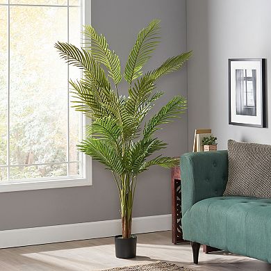 TOEMOA Artificial Palm Tree with Pre-Potted Design for Indoor Decor