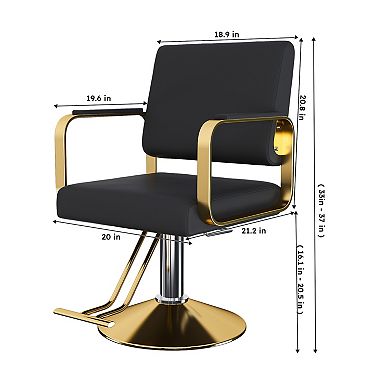 GOODSILO Professional Hydraulic Salon Chair with 360 Degree Swivel and Adjustable Height Pump System