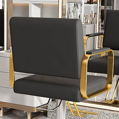 GOODSILO Professional Hydraulic Salon Chair with 360 Degree Swivel and Adjustable Height Pump System