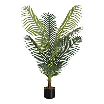 TOEMOA Tall Artificial Palm Tree Indoor Floor Plant Real Touch Leaves