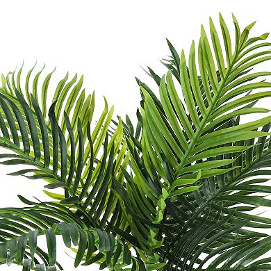 TOEMOA Tall Indoor Artificial Palm Tree Plant Floor Decoration Potted Greenery