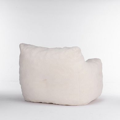 GOODSILO Soft Tufted Foam Bean Bag Chair with Plush Fabric Comfortable Seating Furniture
