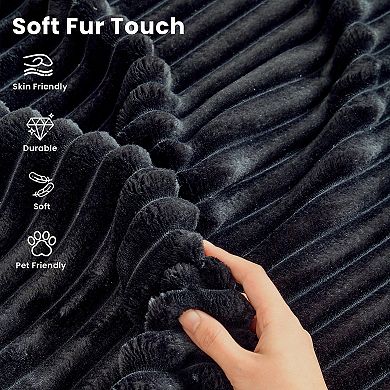 Ovios 67" Oversized Chaise Lounge Indoor w/ Throw Pillows, No Assembly Required