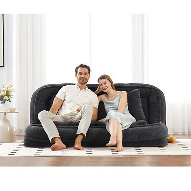 GOODSILO Convertible Double Floor Sofa Bed with Adjustable Positions for Lounging and Relaxation