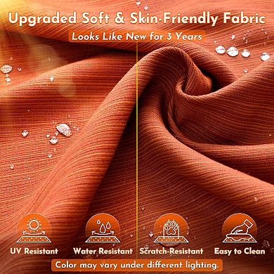 Ovios 7-Piece Modular Patio Sectional Sofa Set w/ 2 Versatile Ottomans, Ergonomic Design, PE Wicker