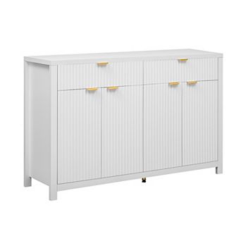 55.1'' Sideboard Buffet Cabinet with 2 Drawers & 4 Doors, Adjustable Shelves for Living Room