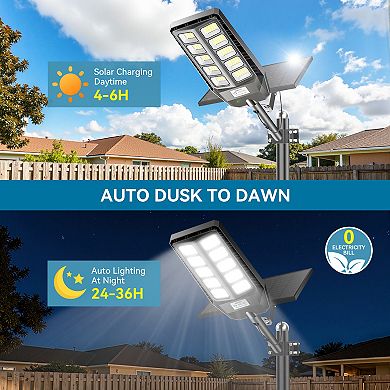 Solar Lights Outdoor Motion Sensor, LED Security Flood Light Dusk to Dawn for Outside,Garage