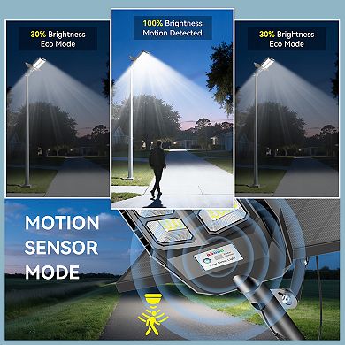 Solar Lights Outdoor Motion Sensor, LED Security Flood Light Dusk to Dawn for Outside,Garage
