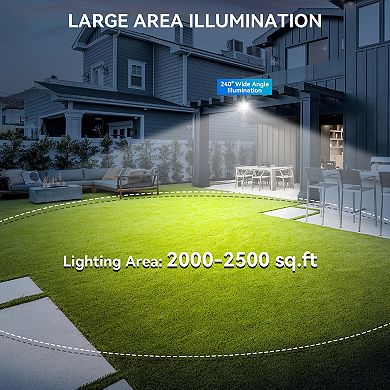 Solar Flood Lights Outdoor Motion Sensor,Split Solar Lights with Big Panel, for Yard,Garage,1pack