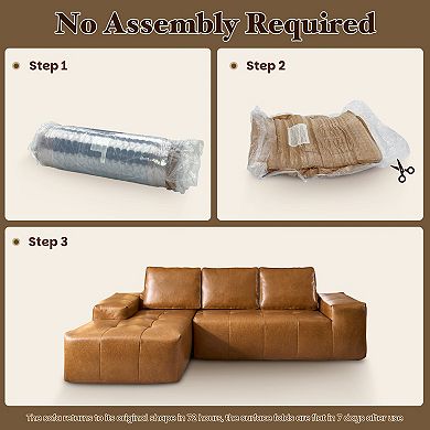 Ovios Sectional Cloud Couch, L Shaped Sofas with Chaise