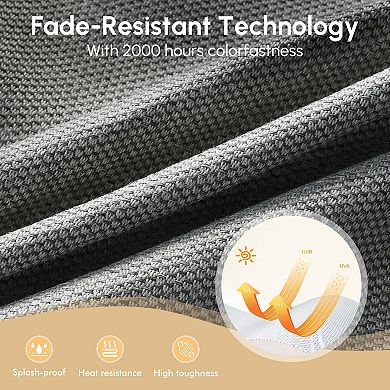 Ovios 5 PCS Outdoor Modular Sectional Sofa Set, Patio Seating Conversation Sets for Deck Yard