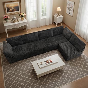 Ovios Luxury Modular Sectional Sofa Couch, Oversized Cloud Couch for Living Room