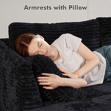 Ovios Luxury Modular Sectional Sofa Couch, Oversized Cloud Couch for Living Room