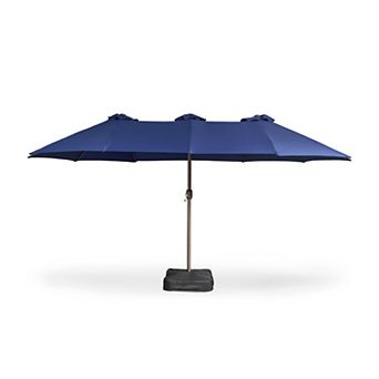 Ovios 14.5 Feet Heavy-duty Outdoor Market Umbrella w/ Sandbags, Patio All-weather Sandbag Umbrella