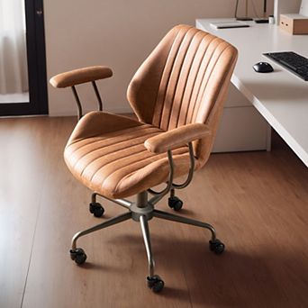 Ovios Modern Ergonomic w/ High Back Suede Fabric Desk Chairs, Office Chair for Executive