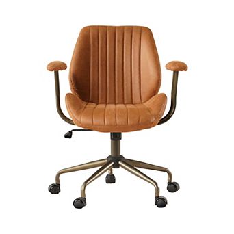 Ovios 37" Modern Ergonomic Desk Chairs w/ Soft Cushion, Office Chair for Executive, Suede Fabric