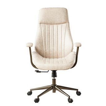 Ovios 47" High Back Desk Chair for Executive or Home Office, Computer Office Chair w/ Suede Fabric