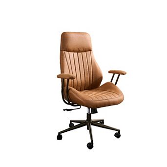 Ovios 47" High Back Desk Chair for Executive or Home Office, Computer Office Chair w/ Suede Fabric