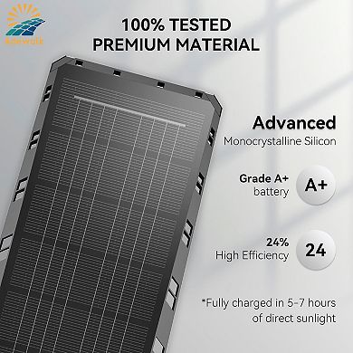 Solar Lights Outdoor Waterproof, LED Solar Street Lights Motion Sensor for Yard