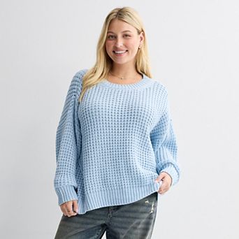 Juniors' Plus Size SO® Textured Pullover Sweater
