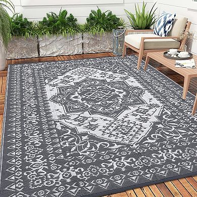 Vintage Woven Rugs Outdoor Plastic Straw Rug