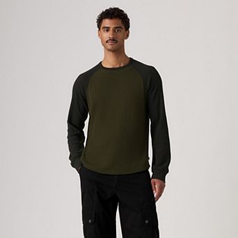 Men's Levi's® Long Sleeve Thermal Raglan Block Crewneck T-Shirt