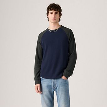 Men's Levi's® Long Sleeve Thermal Raglan Block Crewneck T-Shirt