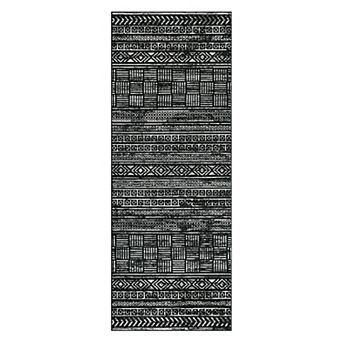 Moroccan Geometric Hallway Runner - Washable Non-Slip Soft Low Pile Rug for Entryway Kitchen
