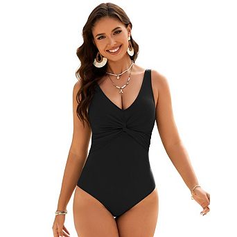 Women Tummy Control One Piece Swimsuit Push Up Bathing Suit Full Coverage Slimming Swimwear